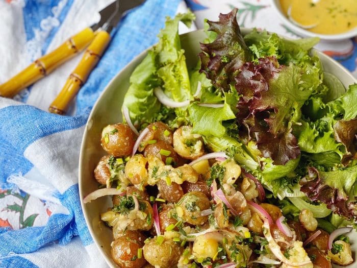 French Potato and Greens Salad-image