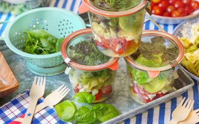 Mason Jar Picnic Salads