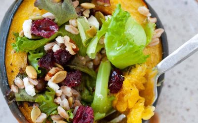 Fall Harvest Salad Stuffed Acorn Squash