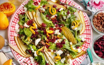 Holiday Salad with Orange Balsamic Dressing