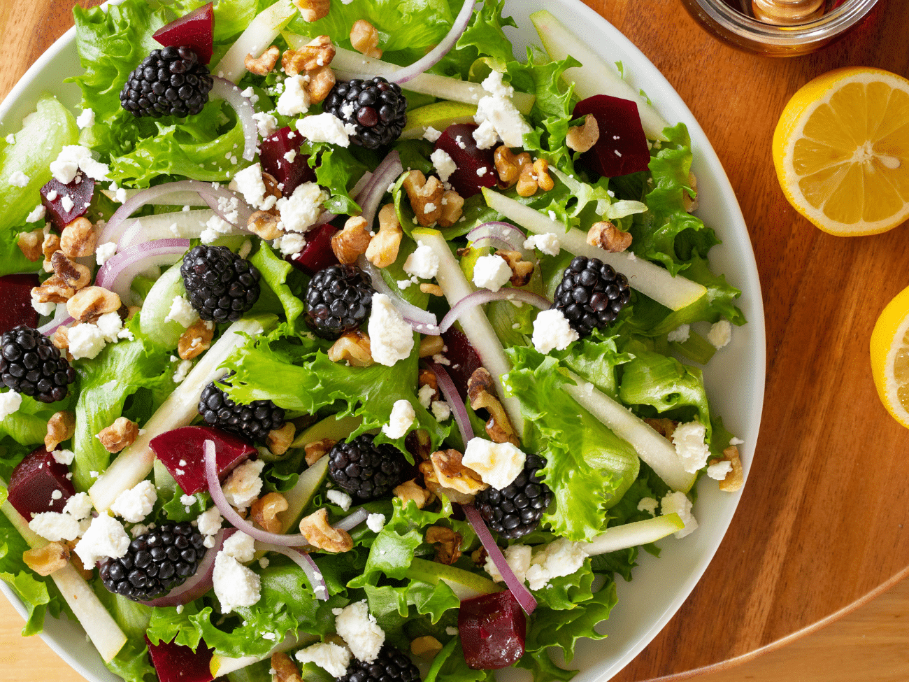 Grilled Cheddar Flatbread Salad