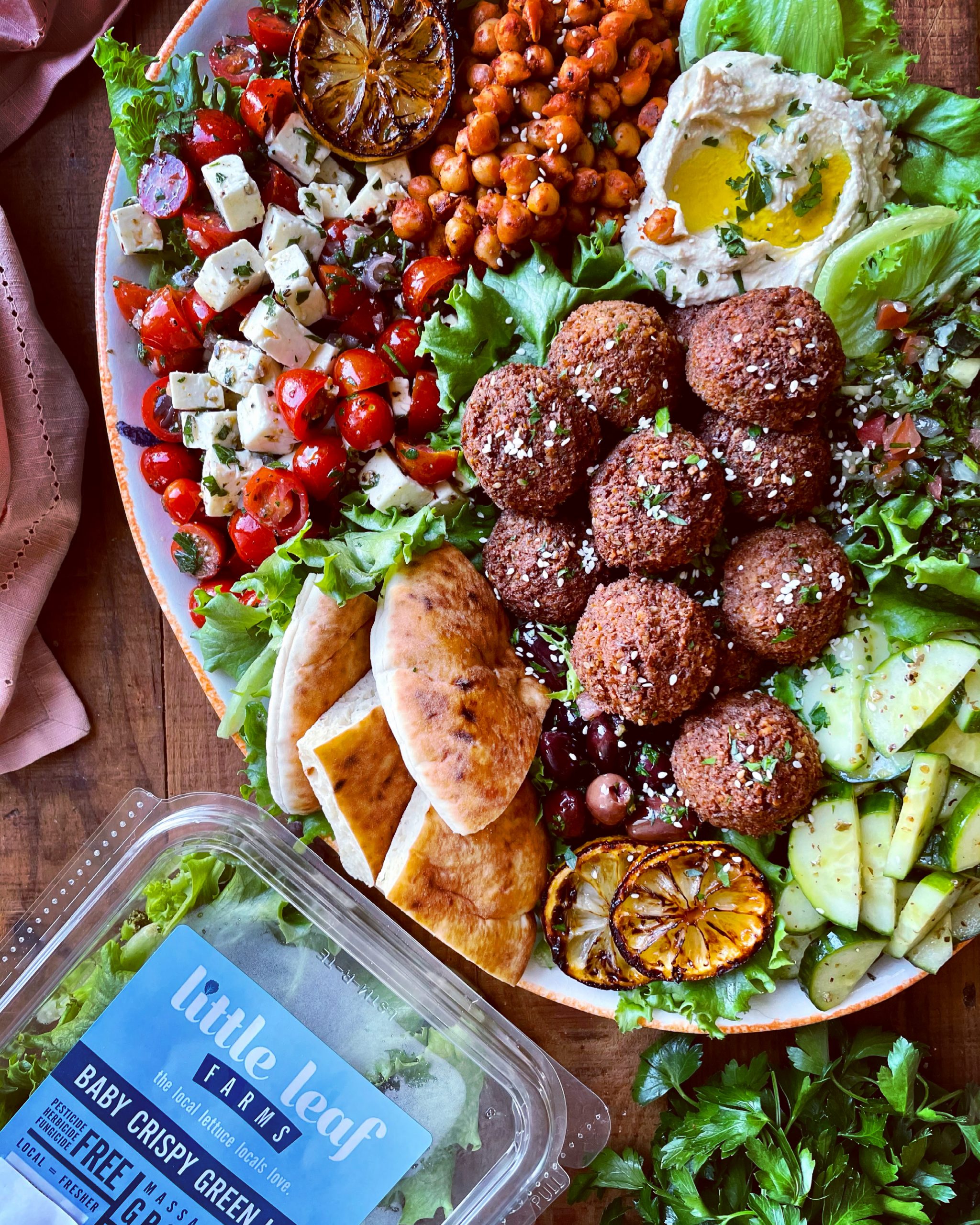 Falafel Salad Little Leaf Farms