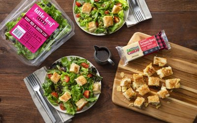 Mixed Greens with Grilled Cheese Croutons