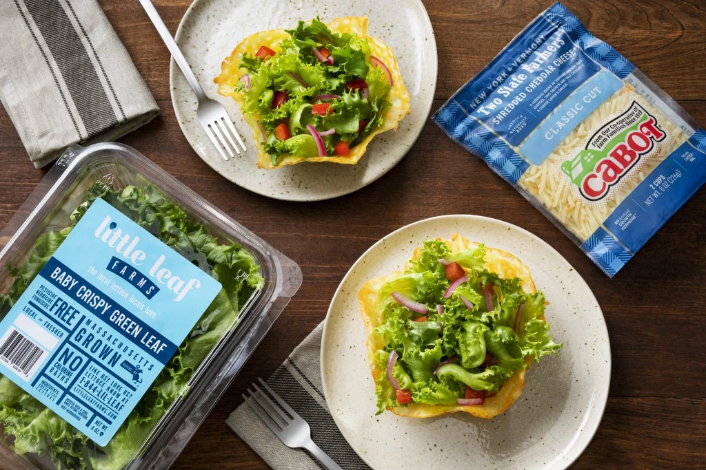 Southwest Chopped Salad in a Cheddar Cheese Bowl - Little Leaf Farms