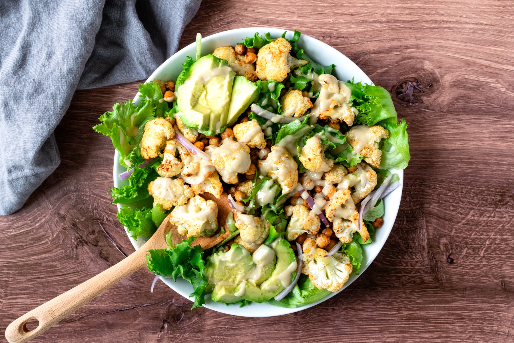 Roasted Cauliflower Salad