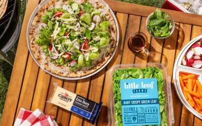 Grilled Cheddar Flatbread Salad