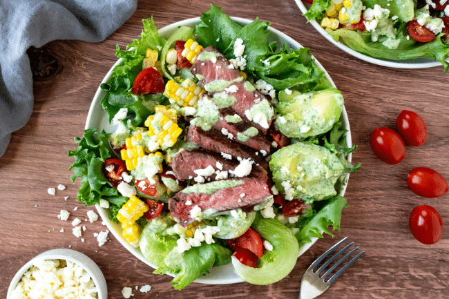 Cilantro Lime Steak Salad